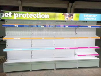 宠物用品展示架 宠物店货架 宠物商品陈列架定制